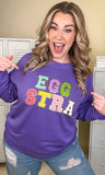 Sugar Stitch - Ideal Chenille Eggstra Adult Sweatshirt: XL / Safety Pink