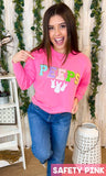 Sugar Stitch - Peeps Ideal Chenille Sweatshirt: 2XL / Safety Pink