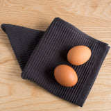 Now Designs by Danica - Ripple Black Turkish Cotton Dishcloths Set of 2