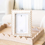 Devanie At Home (Formerly Adams & Co.) - 17024 - 6x8 wood scallop photo frame (4x6) Home Decor 12064