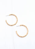 Caroline Hill - Rowell Twisted Hoop Earring Gold: Default