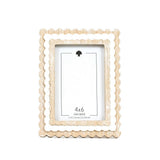 Devanie At Home (Formerly Adams & Co.) - 17024 - 6x8 wood scallop photo frame (4x6) Home Decor 12064