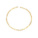 Sweet Cherry Sky - Classic Paper Clip Necklace Paperclip in Gold or Silver: Yellow Gold