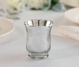 Lillian Rose - Silver Mercury Tulip Shaped Glass Votive or Tea light Holder