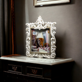Wilco Home - Royal Orleans Hand-Carved Table Photo Frame: Whitewashed