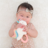 Itzy Ritzy - Ritzy Rattle Pal™ Plush Rattle Pal with Teether: Unicorn