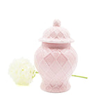 8 Oak Lane - Pink Textured Ginger Jar - Small