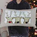 Christmas "Rudolph and Pals" Pillow Swap: Lumbar / Pillow Swap