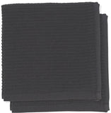 Now Designs by Danica - Ripple Black Turkish Cotton Dishcloths Set of 2