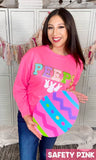 Sugar Stitch - Peeps Ideal Chenille Sweatshirt: 2XL / Safety Pink