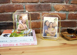 Isaac Jacobs International - Isaac Jacobs Octagonal Metal Floating Picture Frame: Antique Gold / 4x6