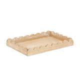 Devanie At Home (Formerly Adams & Co.) - 17006 - 13x9x2 wood scallop tray, natural Home Decor
