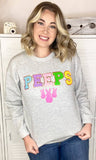 Sugar Stitch - Peeps Ideal Chenille Sweatshirt: 3XL / Safety Pink