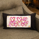 LuckyBird Apparel and Home - Valentine "Thousand Hearts" Lumbar Pillow Swap: Lumbar / Pillow Swap