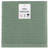Now Designs by Danica - Ripple Elm Green Turkish Cotton Dishcloths Set of 2