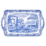 Portmeirion, Spode, Pimpernel, Nacthmann, Wrendale Designs - Blue Italian Large Melamine Handled Tray: Melamine / Blue Italian