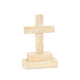 Devanie At Home (Formerly Adams & Co.) - 31009 - 4x6x2 wood shape on stand (CROSS) Easter decor