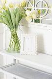 Devanie At Home (Formerly Adams & Co.) - 17027 - 8x10 wood SCALLOP photo frame for 5x7 pic Home Decor