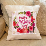 LuckyBird Apparel and Home - Mother's Day "Plaid Bouquet" Pillow Swap: Square / Pillow Swap