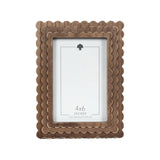 Devanie At Home (Formerly Adams & Co.) - 17025 - 6x8 wood scallop photo frame for 4x6 pic, espresso