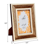 India Handicrafts Inc - Stand Back Wood Photo Frame