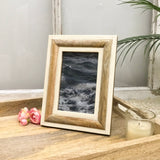 India Handicrafts Inc - Stand Back Wood Photo Frame