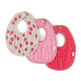 Itzy Ritzy - Itzy Bibs™ - 3-Pack: Strawberries + Cream