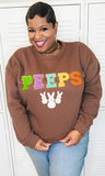 Sugar Stitch - Peeps Ideal Chenille Sweatshirt: 3XL / Safety Pink