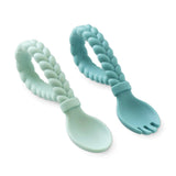 Itzy Ritzy - Sweetie Spoons™ Spoon + Fork Set: Blue