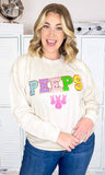 Sugar Stitch - Peeps Ideal Chenille Sweatshirt: 2XL / Safety Pink