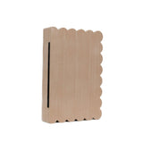 Devanie At Home (Formerly Adams & Co.) - 11015 -  decorative wood box SCALLOP Decor Organize