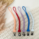 Itzy Ritzy - Sweetie Strap™ Silicone One-Piece Pacifier Clips: Sky Beaded