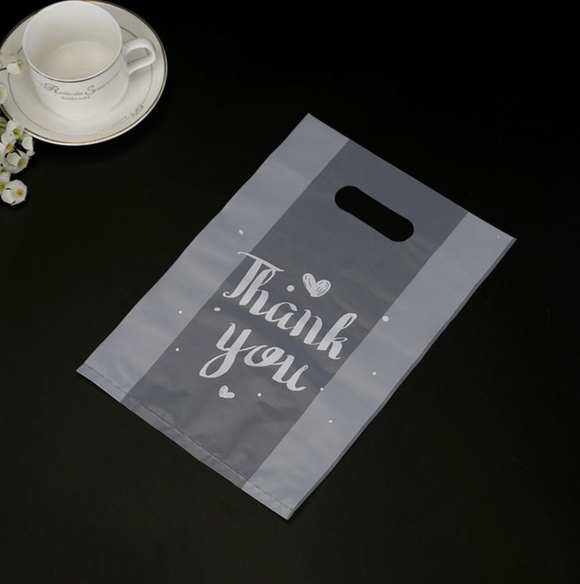 byhome - THANK YOU frosted thicking bakery pastry food bag  : Small