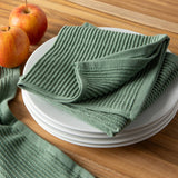 Now Designs by Danica - Ripple Elm Green Turkish Cotton Dishcloths Set of 2