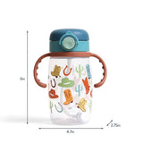 Itzy Ritzy - *NEW* Itzy Sips™ - Straw Cup With Snap-Close Lid: Ribbons & Roses