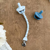 Itzy Ritzy - Sweetie Strap™ Silicone One-Piece Pacifier Clips: Sky Beaded