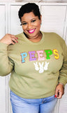 Sugar Stitch - Peeps Ideal Chenille Sweatshirt: 2XL / Safety Pink