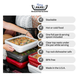 Fancy Panz - Classic Set - Pan Frame w/ Lid & Serving Spoon - White
