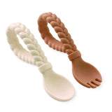 Itzy Ritzy - Sweetie Spoons™ Spoon + Fork Set: Pink