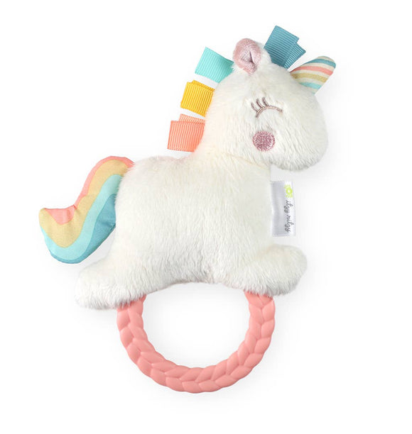 Itzy Ritzy - Ritzy Rattle Pal™ Plush Rattle Pal with Teether: Unicorn