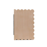 Devanie At Home (Formerly Adams & Co.) - 11015 -  decorative wood box SCALLOP Decor Organize