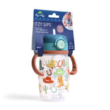 Itzy Ritzy - *NEW* Itzy Sips™ - Straw Cup With Snap-Close Lid: Giddy Up!