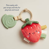 Itzy Ritzy - *New Options* Itzy Pal™ Plush + Teether: Strawberry