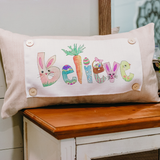 LuckyBird Apparel and Home - Spring "Believe Easter" Pillow Swap: Lumbar / Pillow Swap