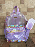 Packed Party Shell-ebrate Standard Size Confetti Backpack