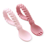 Itzy Ritzy - Sweetie Spoons™ Spoon + Fork Set: Pink