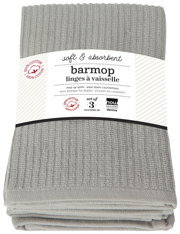 Now Designs by Danica - London Gray Barmops Set of 3