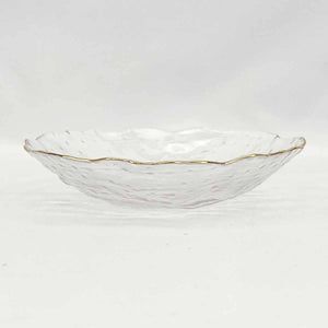 The Royal Standard - Provence Serving Bowl   Clear/Gold   8"