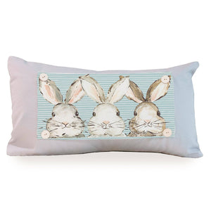 LuckyBird Apparel and Home - Spring Easter "Bunny Brothers" Pillow Swap: Lumbar / Pillow Swap