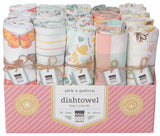 Now Designs by Danica - Bees & Butterflies Dishtowels Set of 20 Counter Display: 20 pcs in Display Box